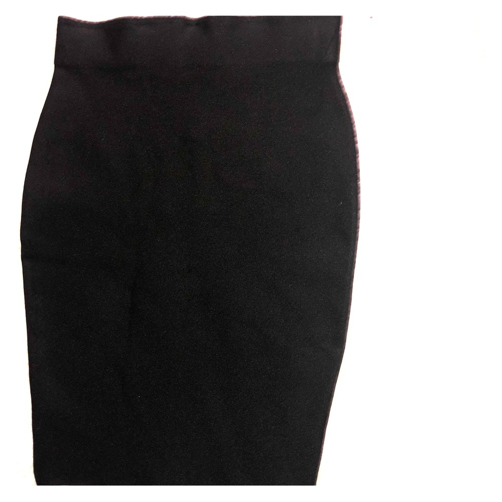 Skirt thick band high rise midi